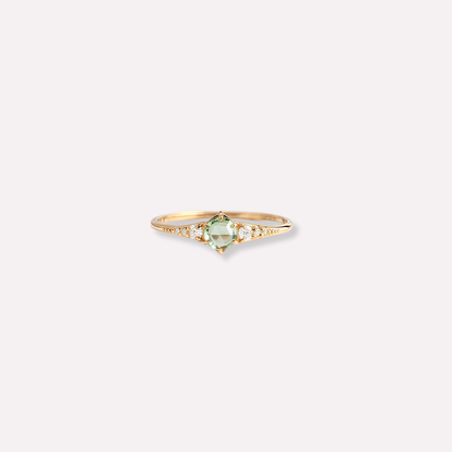 Round Peridot Ring