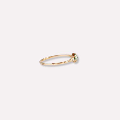 Round Peridot Ring