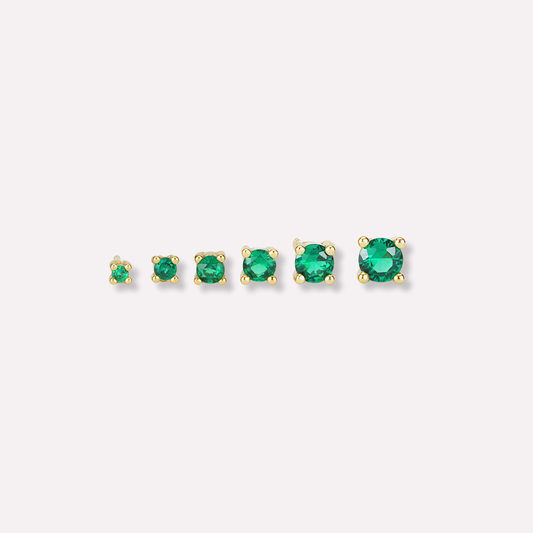 Solitaire Stud Earrings Bundle(6 in total)