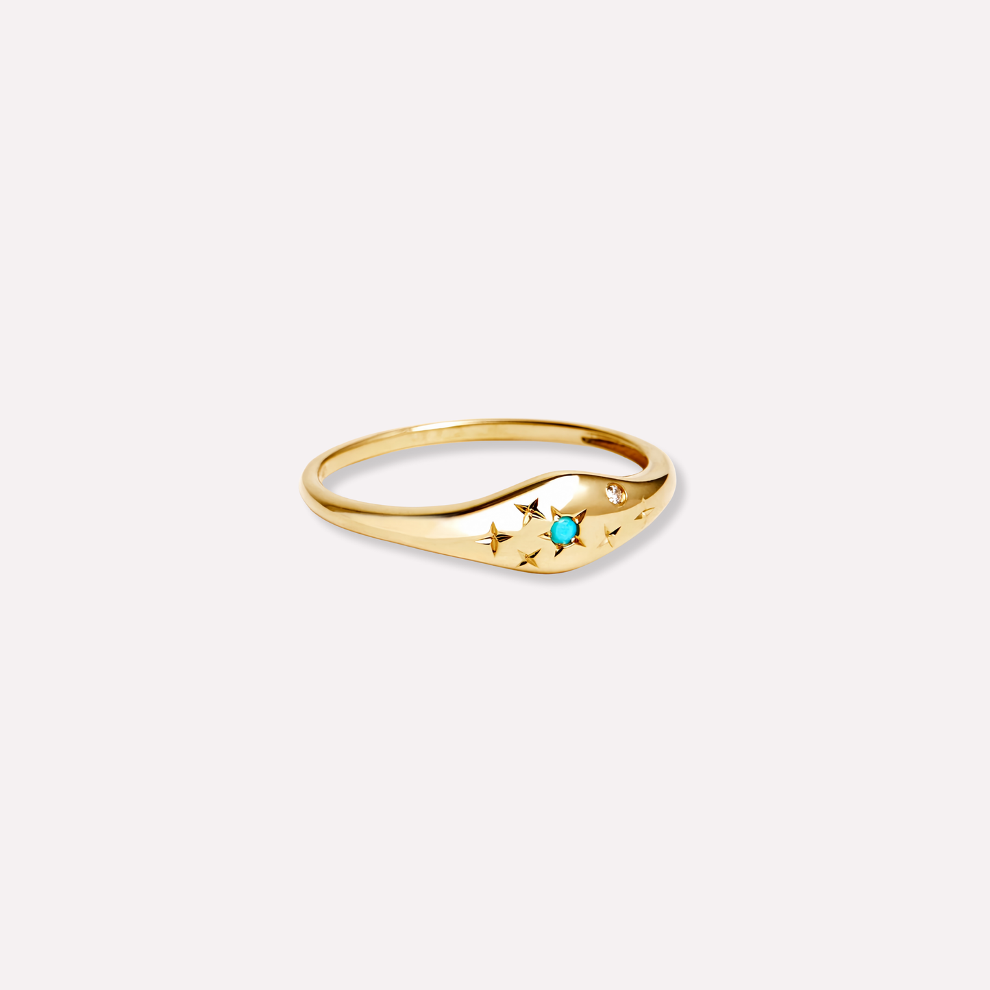 Zodiac Star Birthstone Ring