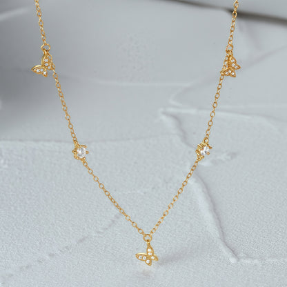 Pavé Butterfly Necklace