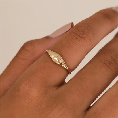 Zodiac Star Birthstone Ring