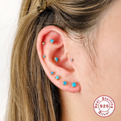 Solitaire Stud Earrings Bundle(6 in total)
