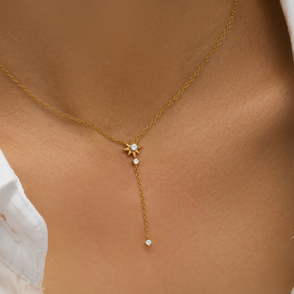 Sparkling Star Lariat Necklace