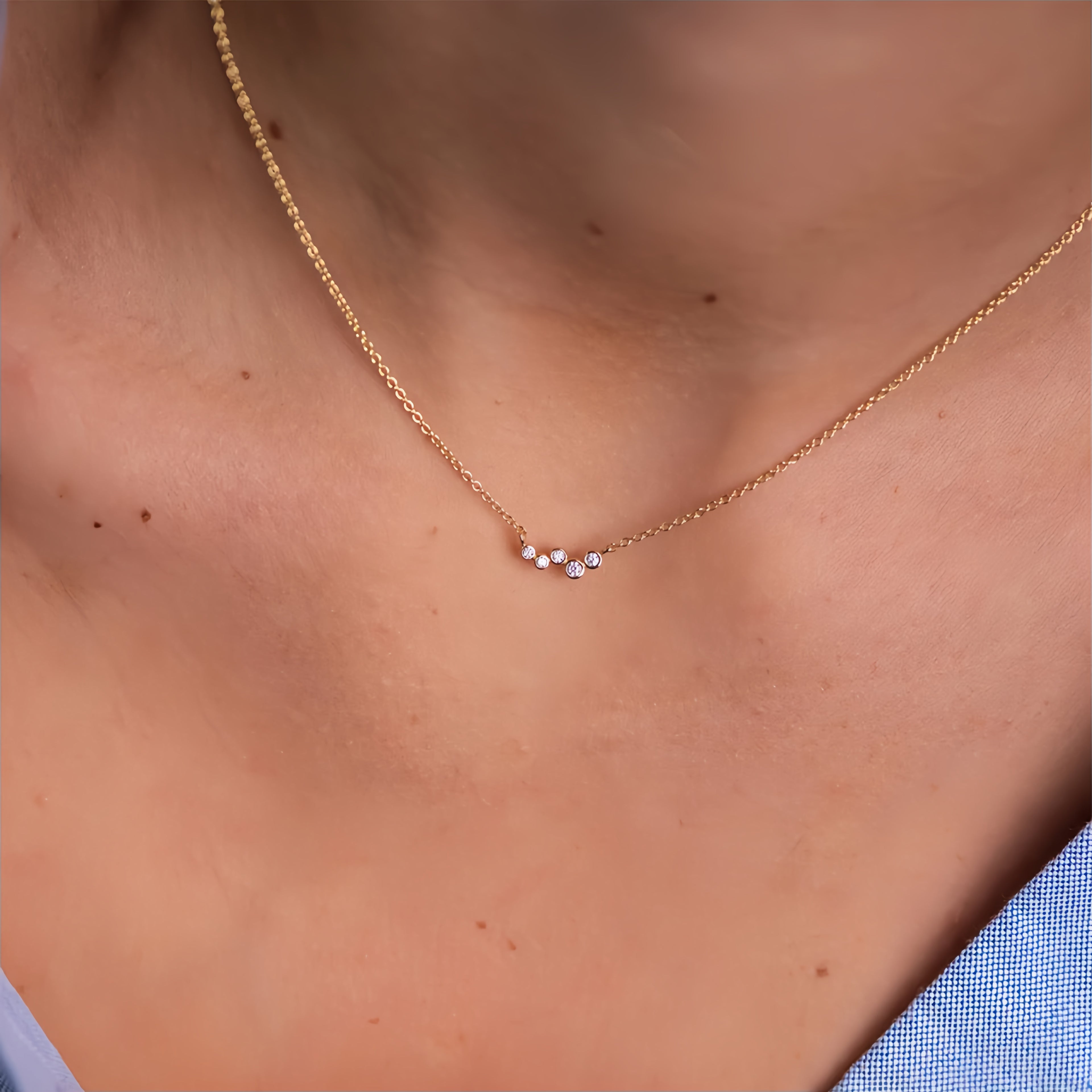 Dewdrop Cluster Necklace