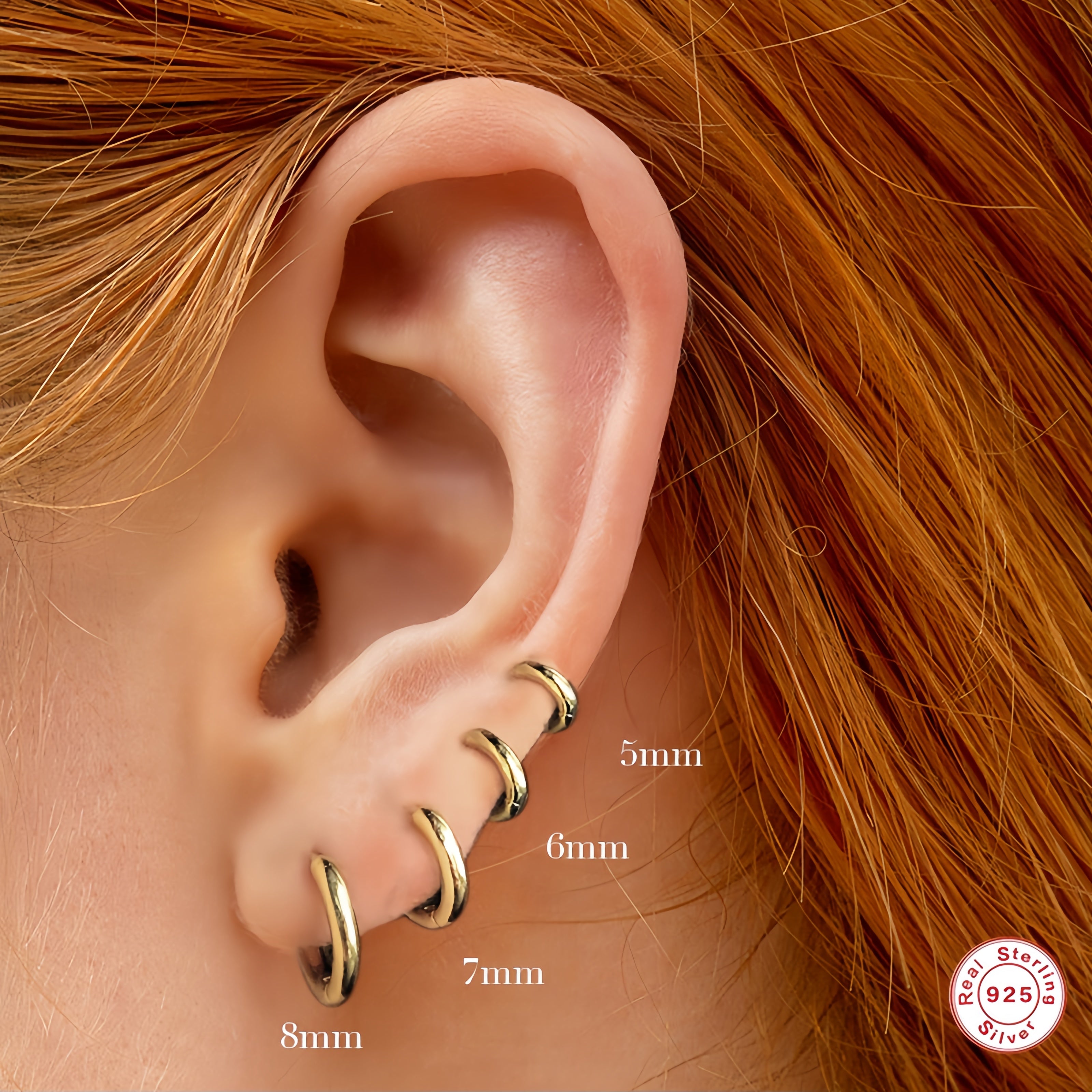 Tube Huggie Hoops