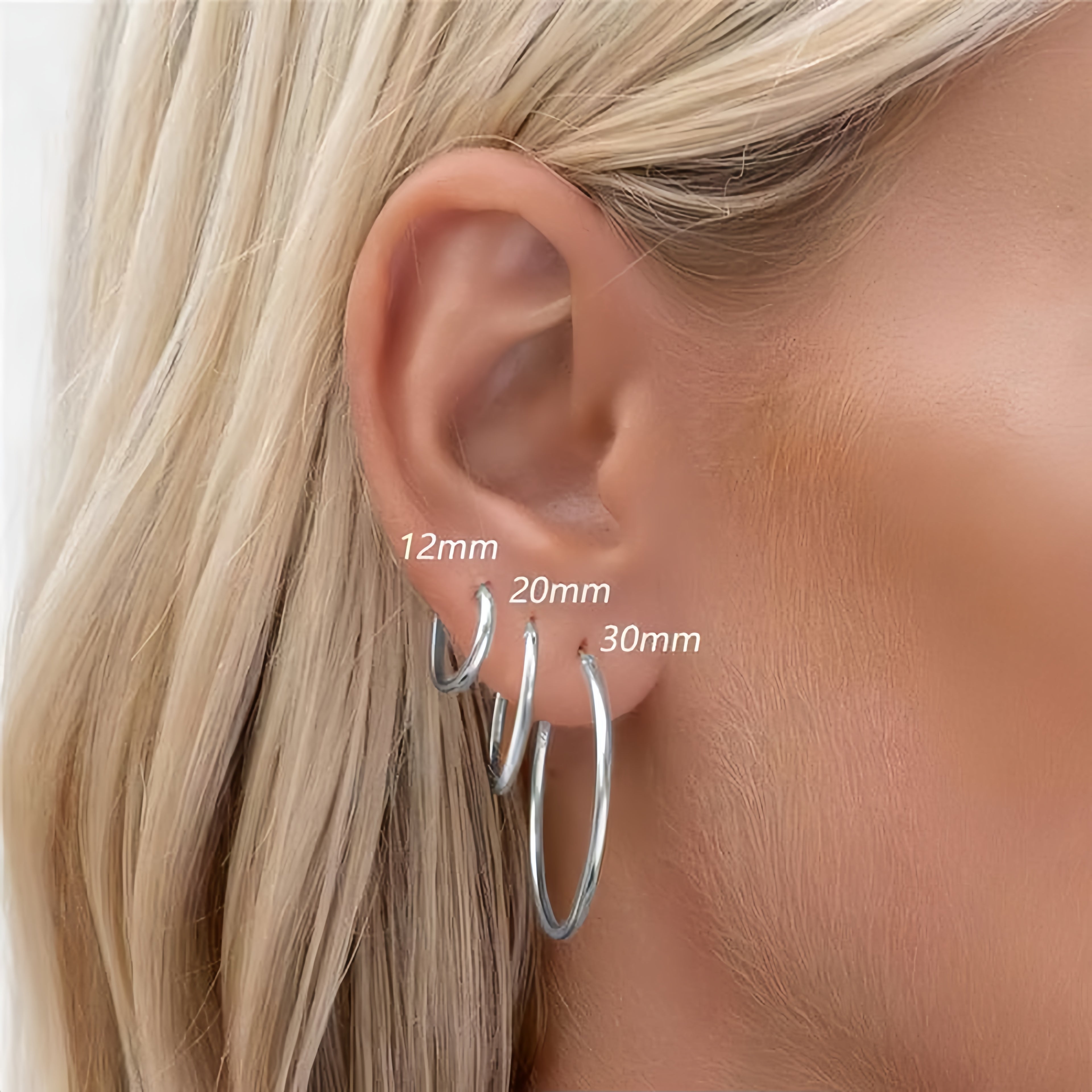 Tube Oversized Hoops Bundle(6 in total)