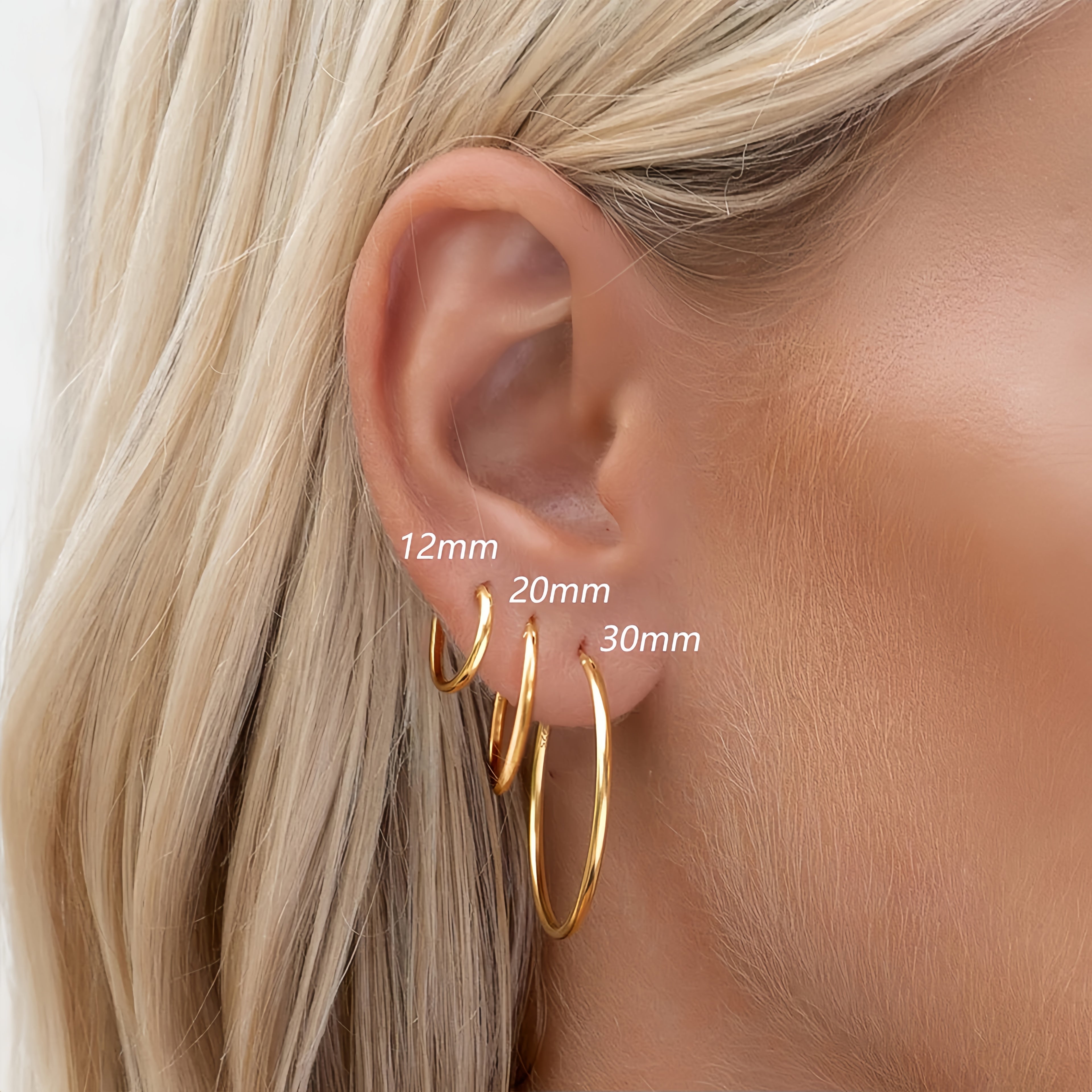 Tube Oversized Hoops Bundle(6 in total)