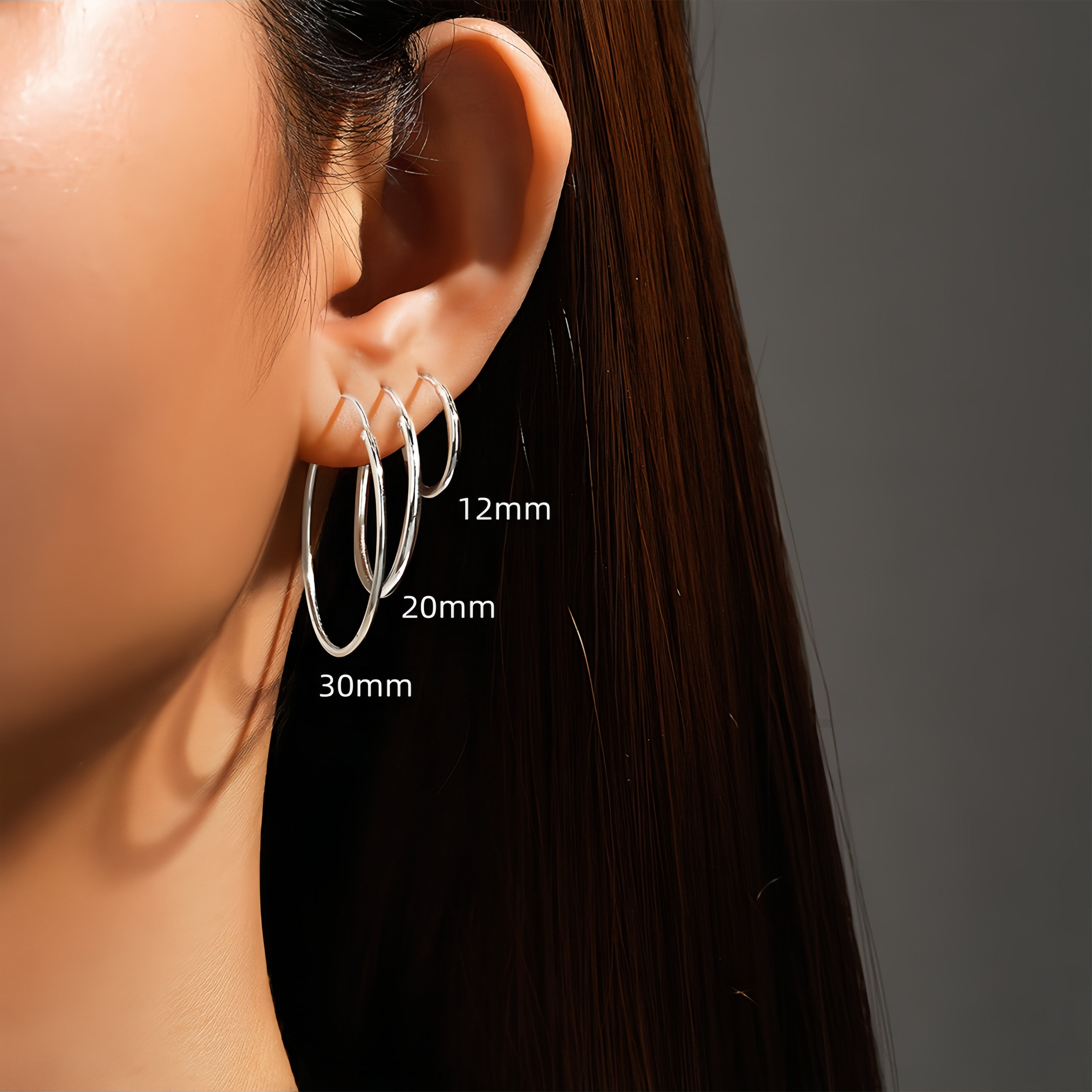 Tube Oversized Hoops Bundle(6 in total)