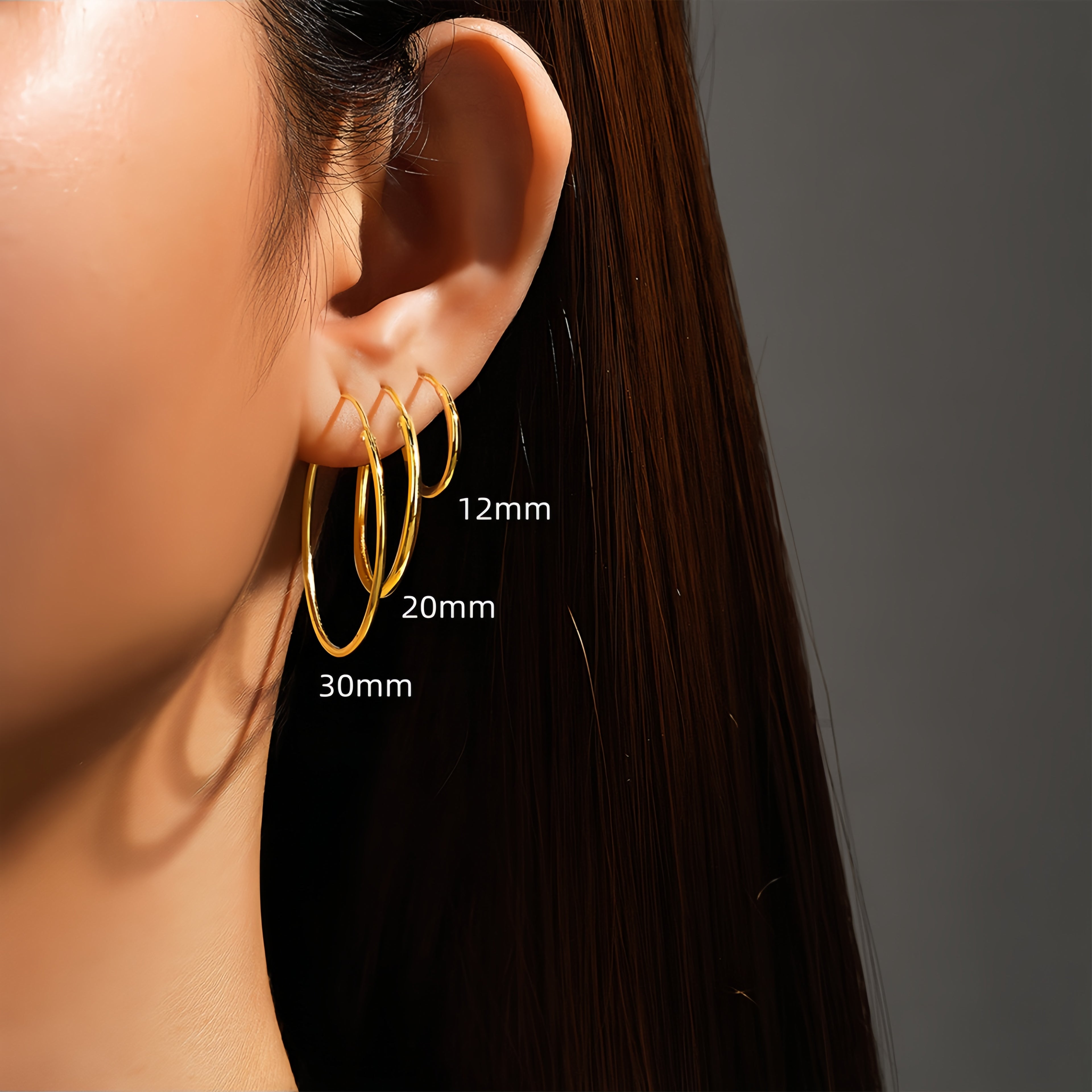 Tube Oversized Hoops Bundle(6 in total)