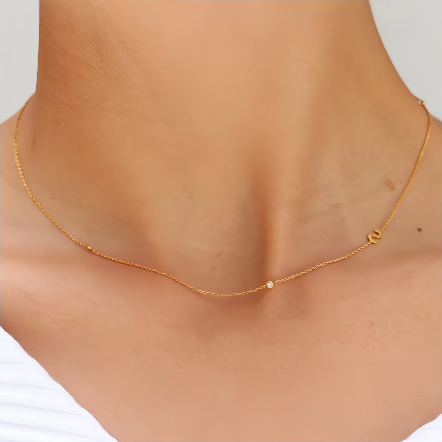 Letter Gemstone Choker