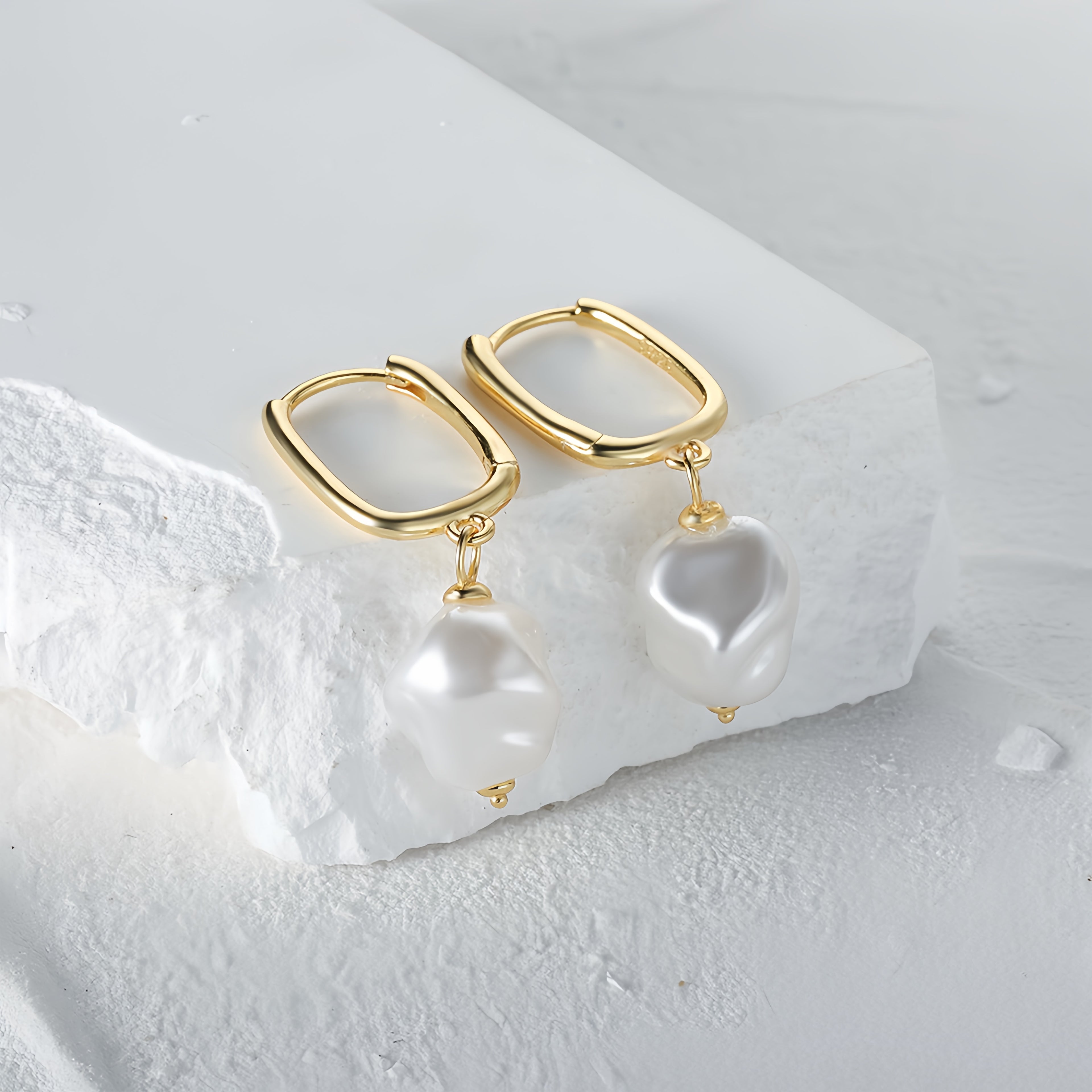 Baroque Pearl Drop Earrings