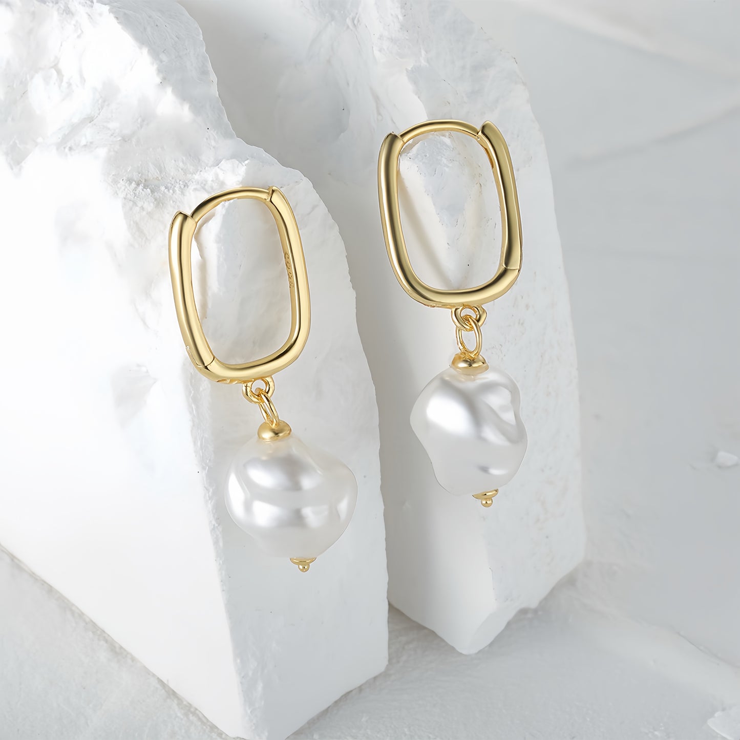 Baroque Pearl Drop Earrings