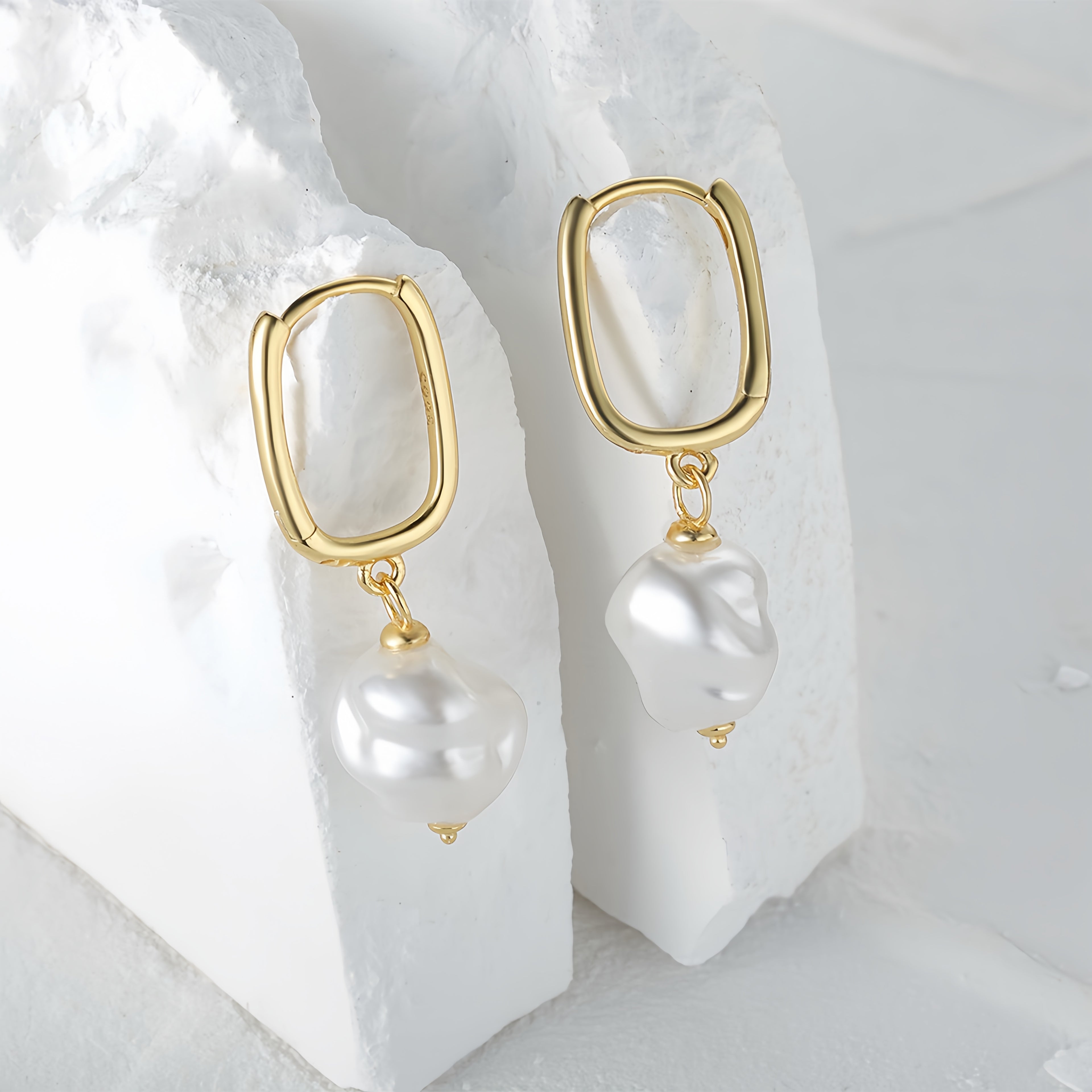 Baroque Pearl Drop Earrings