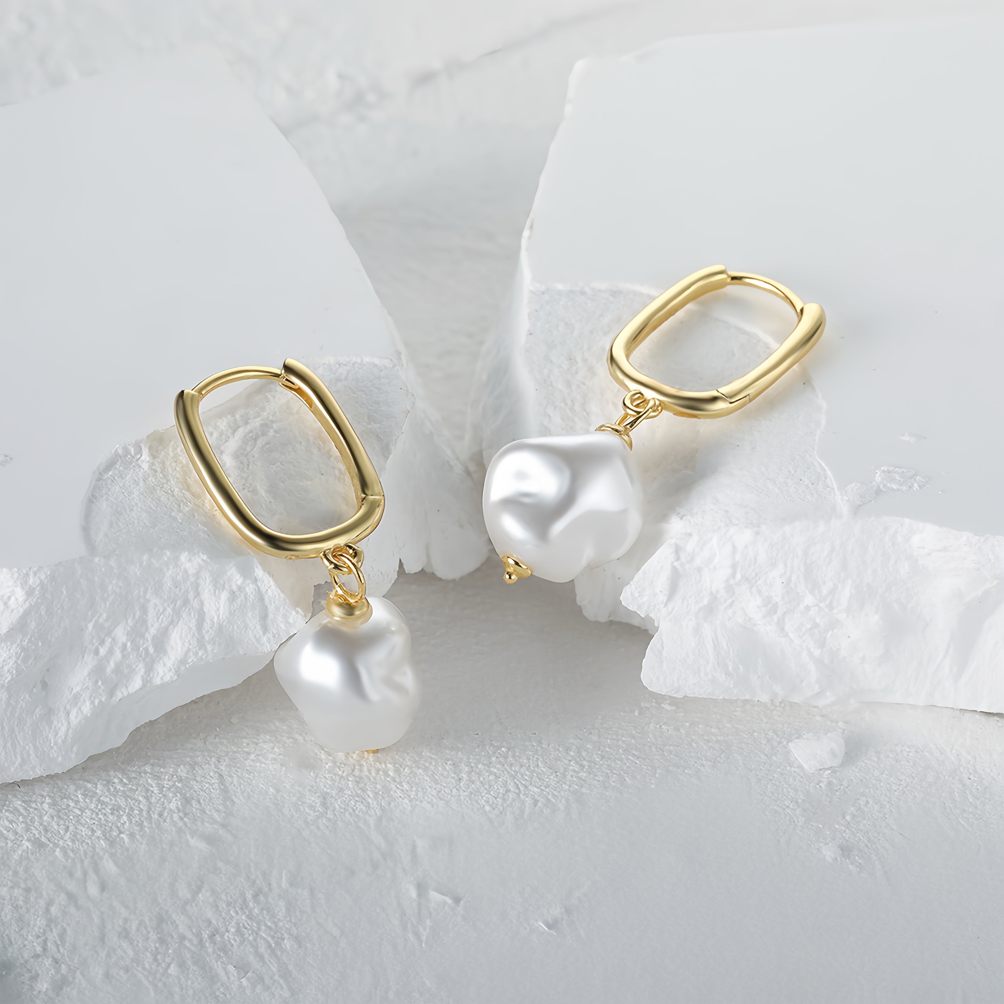 Baroque Pearl Drop Earrings