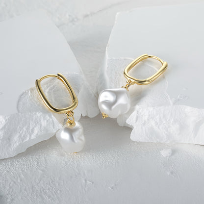 Baroque Pearl Drop Earrings