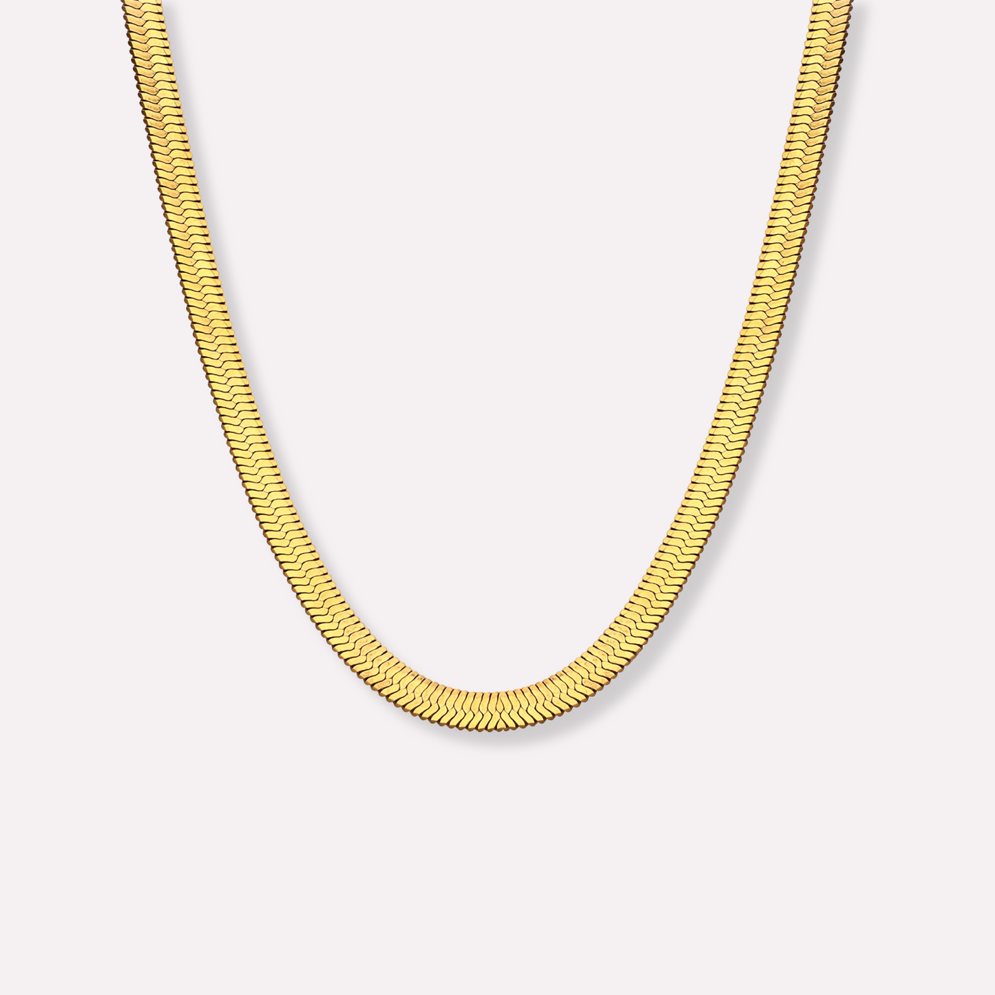 Flat Herringbone Necklace