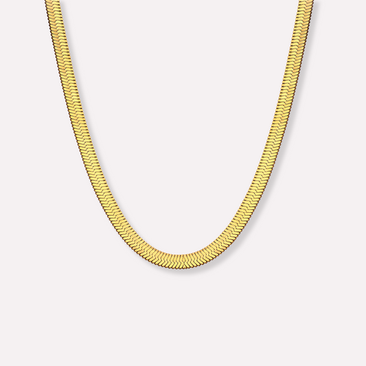 Flat Herringbone Necklace