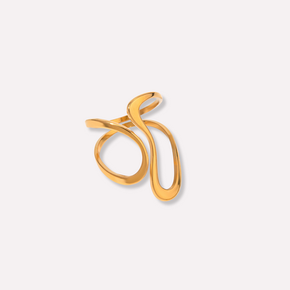 Wave Statement Open Ring